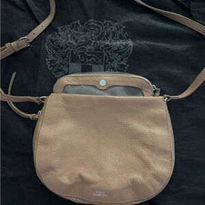 Vince Camuto Tan Crossbody Bag with Saddle Shape